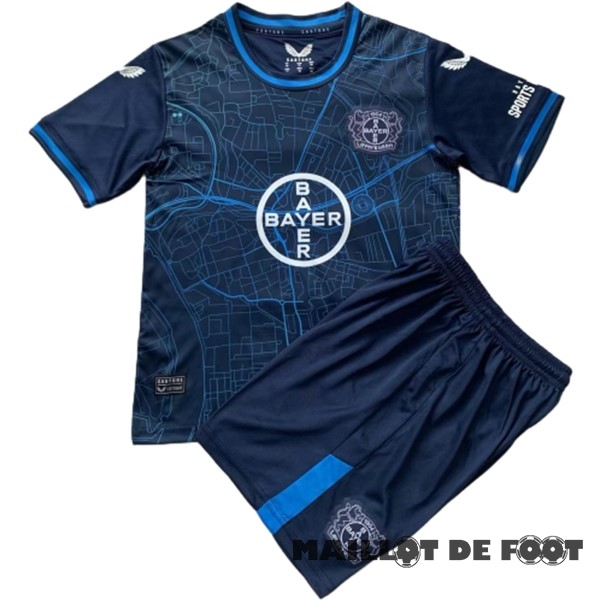 Foot Maillot Pas Cher Spécial Conjunto De Enfant Leverkusen 2023 2024 Noir