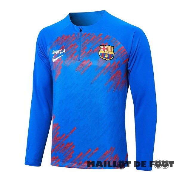 Foot Maillot Pas Cher Sudadera Entrainement Barcelona 2023 2024 Bleu Rouge