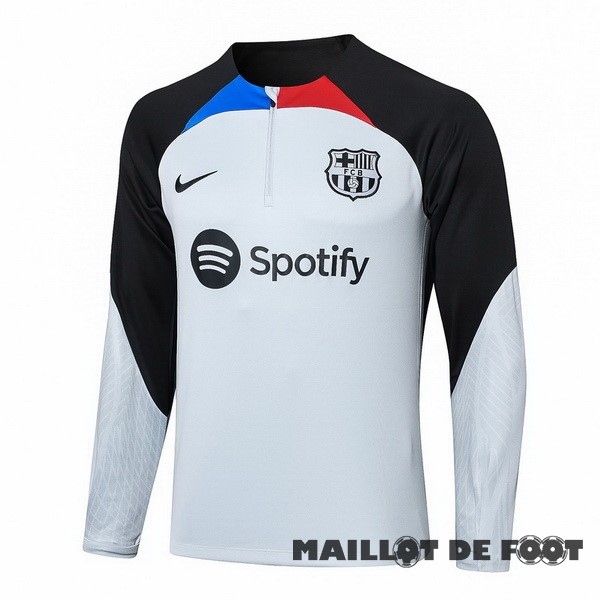 Foot Maillot Pas Cher Sudadera Entrainement Barcelona 2023 2024 Gris Rouge Bleu