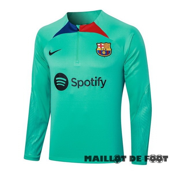 Foot Maillot Pas Cher Sudadera Entrainement Barcelona 2023 2024 Vert Rouge Bleu