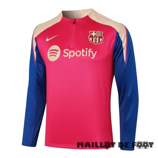 Foot Maillot Pas Cher Sudadera Entrainement Barcelona 2024 2025 Rose Bleu