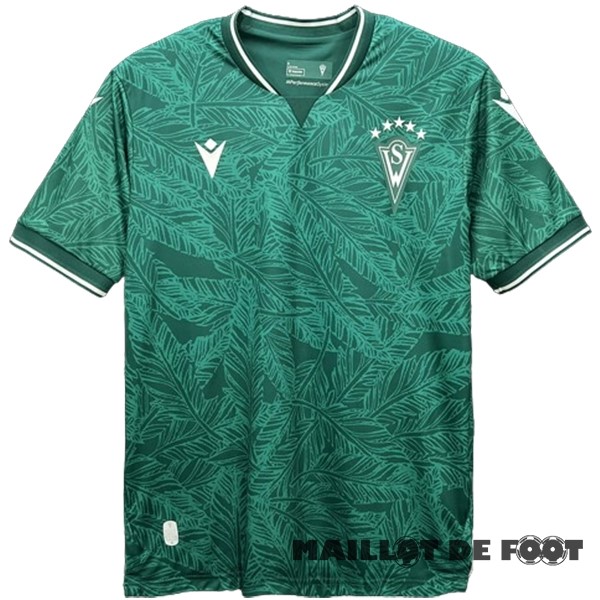 Foot Maillot Pas Cher Thailande Domicile Maillot Santiago Wanderers 2024 2025 Vert