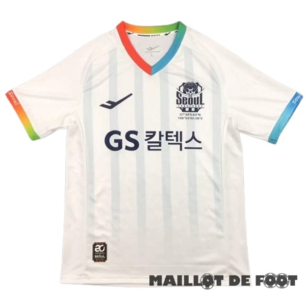 Foot Maillot Pas Cher Thailande Exterieur Maillot FC Seoul 2024 2025 Blanc