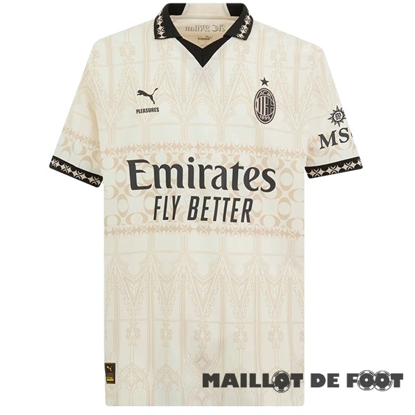 Foot Maillot Pas Cher Thailande Fourth Maillot AC Milan 2023 2024 Jaune