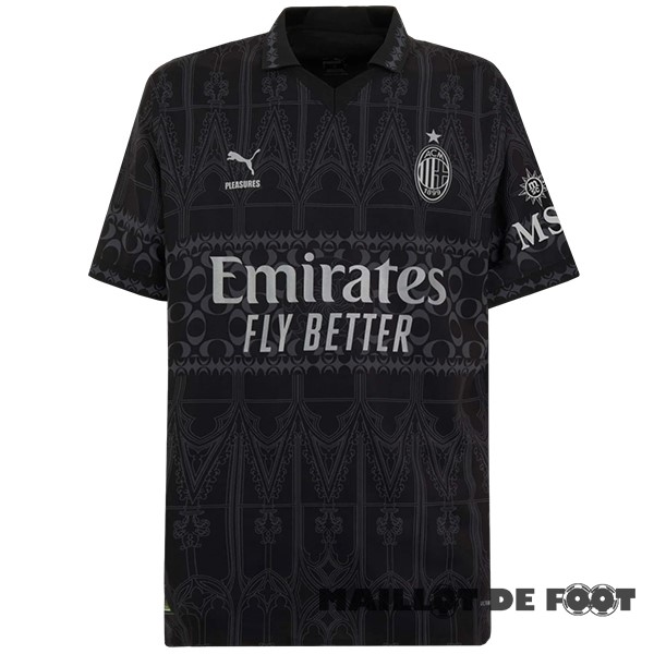 Foot Maillot Pas Cher Thailande Fourth Maillot AC Milan 2023 2024 Noir