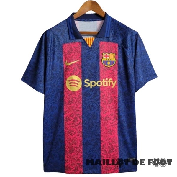 Foot Maillot Pas Cher Thailande Spécial Maillot Barcelona 2023 2024 Bleu III Rouge