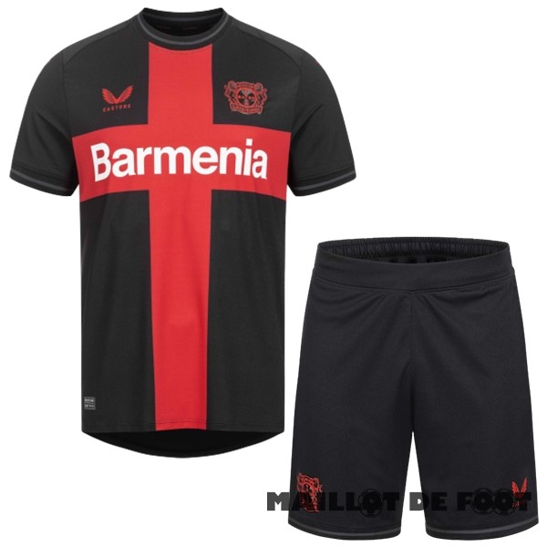 Foot Maillot Pas Cher Third Conjunto De Enfant Leverkusen 2023 2024 Noir