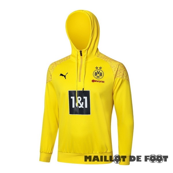 Foot Maillot Pas Cher Veste Con Capucha Borussia Dortmund 2023 2024 Jaune