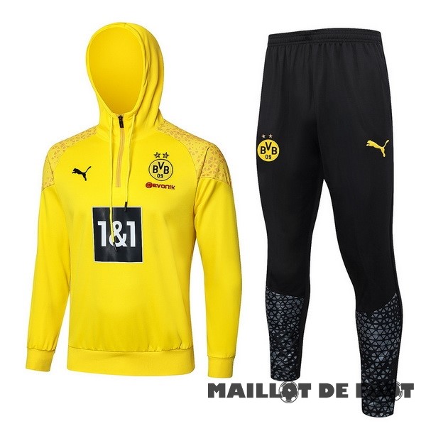 Foot Maillot Pas Cher Veste Con Capucha Borussia Dortmund 2023 2024 Jaune Noir