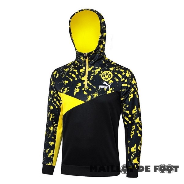 Foot Maillot Pas Cher Veste Con Capucha Borussia Dortmund 2023 2024 Noir Jaune