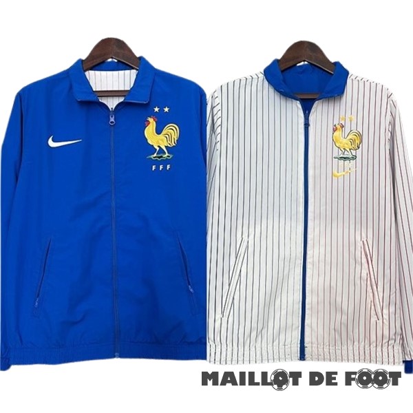 Foot Maillot Pas Cher Coupe Vent France 2024 Bleu I Blanc