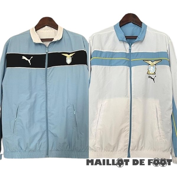 Foot Maillot Pas Cher Coupe Vent Lazio 2024 2025 Bleu Blanc