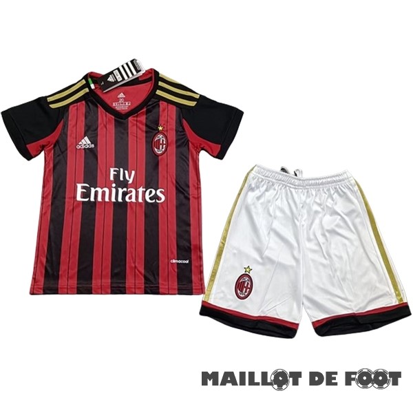 Foot Maillot Pas Cher Domicile Conjunto De Enfant AC Milan Retro 2013 2014