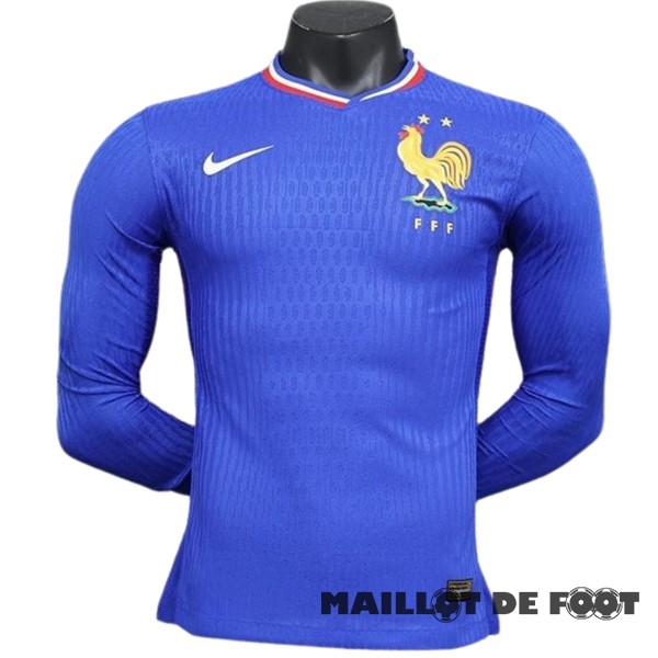 Foot Maillot Pas Cher Domicile Joueurs Manches Longues France 2024