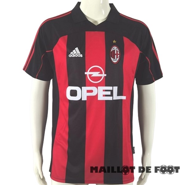 Foot Maillot Pas Cher Domicile Maillot AC Milan Retro 2000 2002