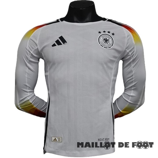 Foot Maillot Pas Cher Joueurs Domicile Manches Longues Allemagne 2024 Blanc