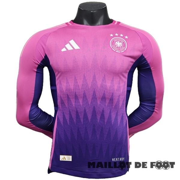 Foot Maillot Pas Cher Joueurs Exterieur Manches Longues Allemagne 2024 Purpura