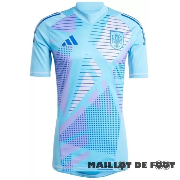 Foot Maillot Pas Cher Thailande Gardien Maillot Espagne 2024 Bleu