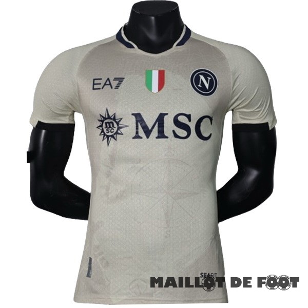 Foot Maillot Pas Cher Thailande Spécial Joueurs Maillot Napoli 2023 2024 Jaune