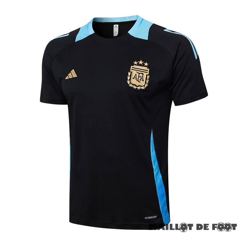 Foot Maillot Pas Cher Entrainement Argentine 2024 Noir Bleu