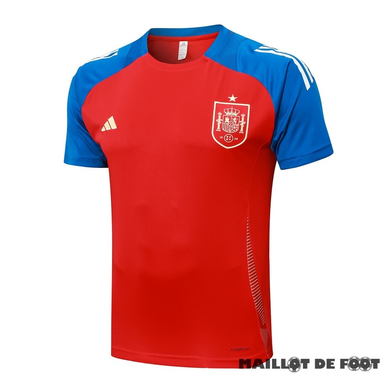 Foot Maillot Pas Cher Entrainement Espagne 2024 Rouge Bleu