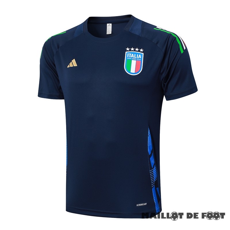 Foot Maillot Pas Cher Entrainement Italie 2024 Bleu Marine