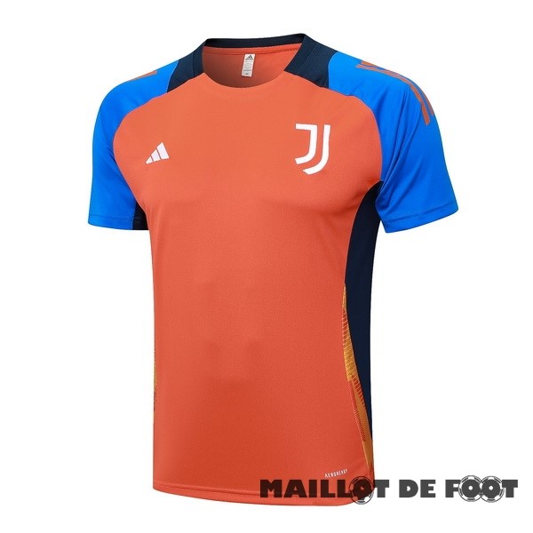 Foot Maillot Pas Cher Entrainement Juventus 2024 2025 Orange Bleu