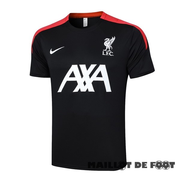 Foot Maillot Pas Cher Entrainement Liverpool 2024 2025 Noir Blanc