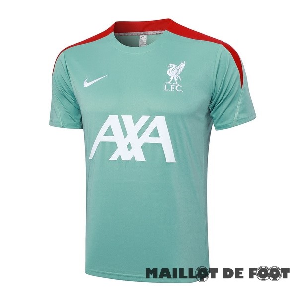 Foot Maillot Pas Cher Entrainement Liverpool 2024 2025 Vert Blanc