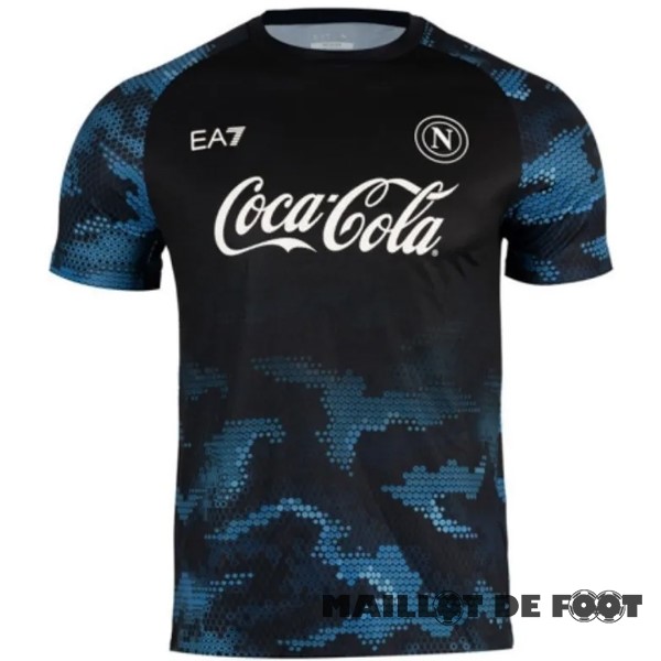 Foot Maillot Pas Cher Entrainement Napoli 2024 2025 Noir Bleu