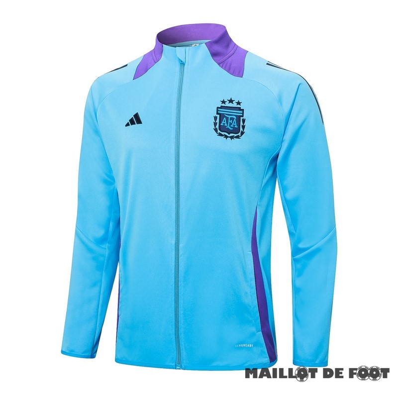 Foot Maillot Pas Cher Ropa Deportiva Con Cremallera Larga Argentine 2024 Bleu Purpura