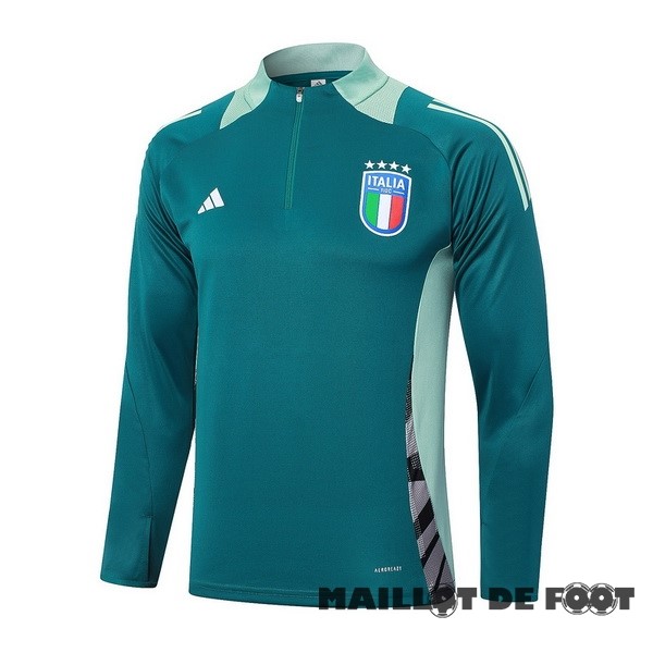 Foot Maillot Pas Cher Ropa Deportiva Con Cremallera Larga Italie 2024 Vert