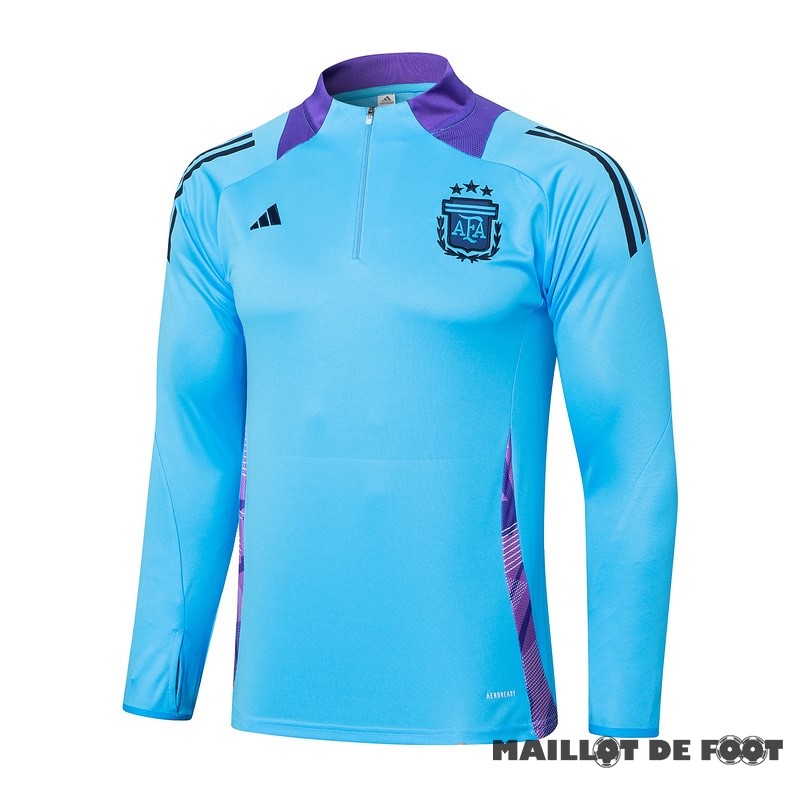 Foot Maillot Pas Cher Sudadera Entrainement Argentine 2024 Bleu Purpura