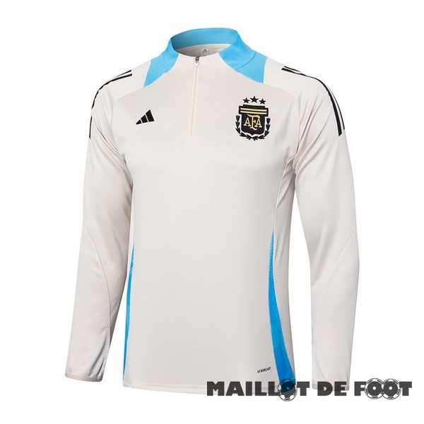 Foot Maillot Pas Cher Sudadera Entrainement Argentine 2024 Jaune Bleu