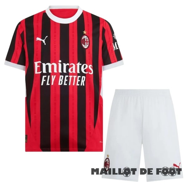 Foot Maillot Pas Cher Thailande Domicile Conjunto De Enfant AC Milan 2024 2025