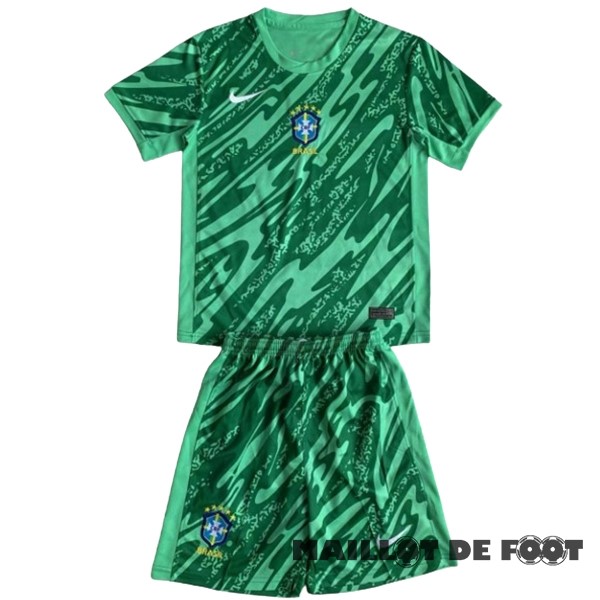 Foot Maillot Pas Cher Thailande Gardien Conjunto De Brésil Brésil 2024 Vert