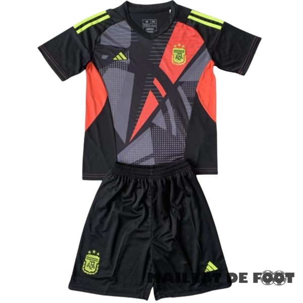 Foot Maillot Pas Cher Thailande Gardien Conjunto De Enfant Argentine 2024 Noir