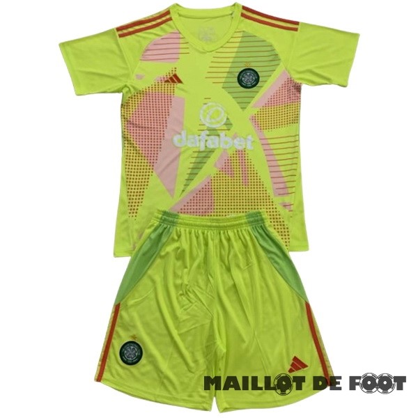 Foot Maillot Pas Cher Thailande Gardien Conjunto De Homme Celtic 2024 2025 Jaune