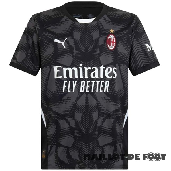 Foot Maillot Pas Cher Thailande Gardien Maillot AC Milan 2024 2025 Noir