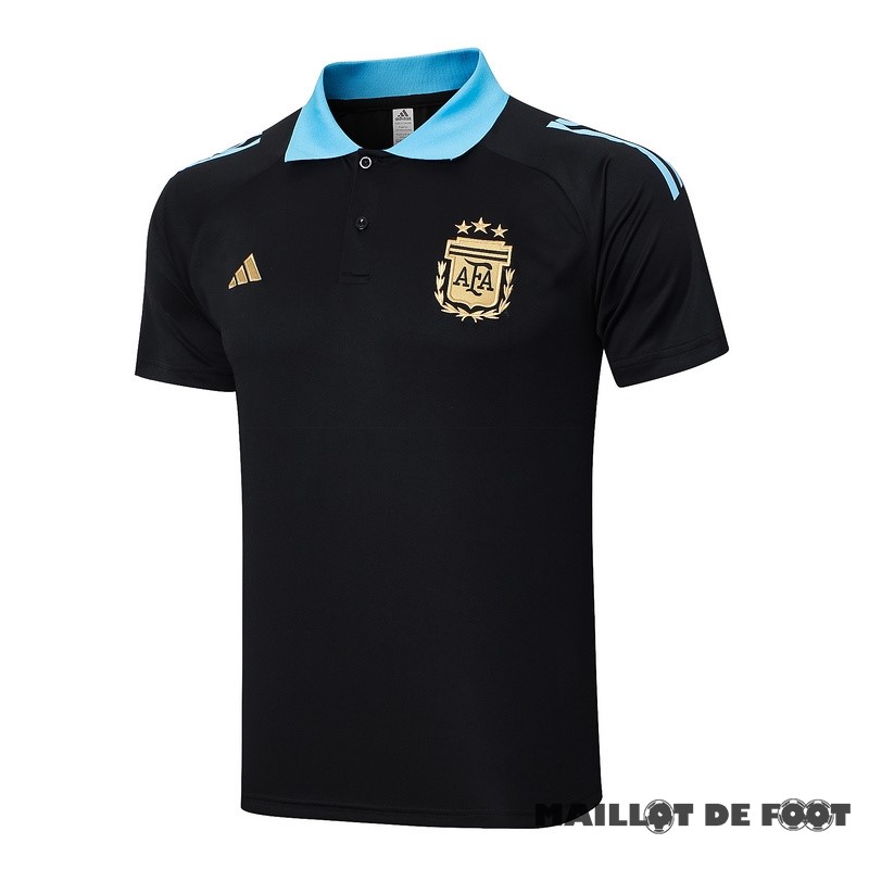 Foot Maillot Pas Cher Thailande Polo Argentine 2024 Noir Bleu