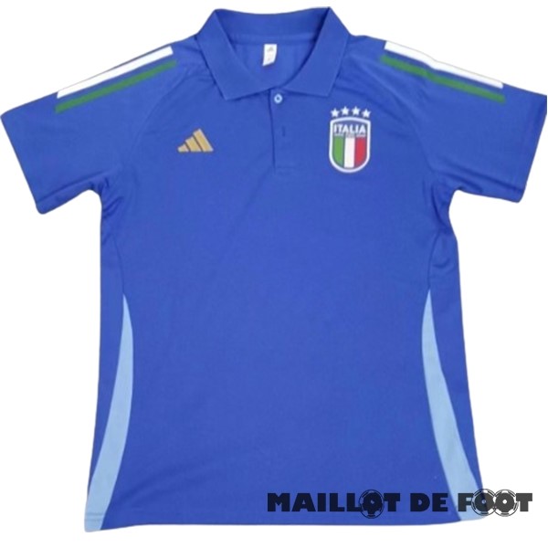 Foot Maillot Pas Cher Thailande Polo Italie 2024 Bleu