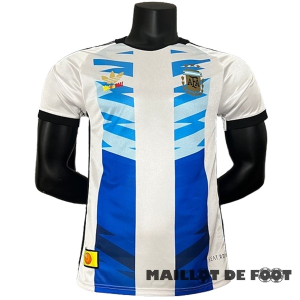 Foot Maillot Pas Cher Thailande Spécial Joueurs Maillot Argentine 2024 Blanc Bleu