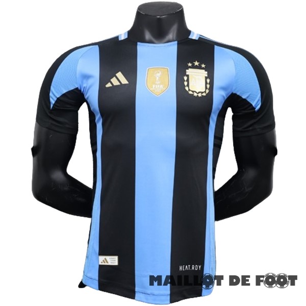 Foot Maillot Pas Cher Thailande Spécial Joueurs Maillot Argentine 2024 Bleu Noir