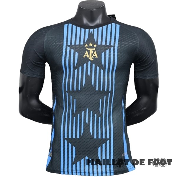 Foot Maillot Pas Cher Thailande Spécial Joueurs Maillot Argentine 2024 Noir Bleu