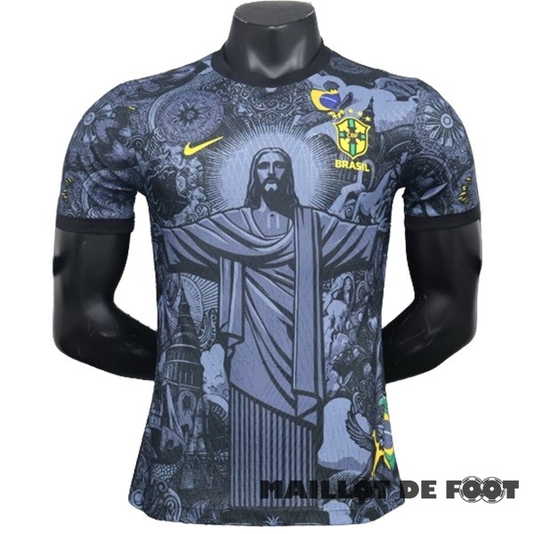 Foot Maillot Pas Cher Thailande Spécial Joueurs Maillot Brésil 2024 Gris