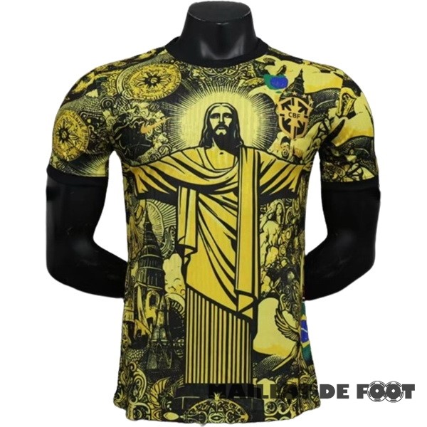 Foot Maillot Pas Cher Thailande Spécial Joueurs Maillot Brésil 2024 Jaune