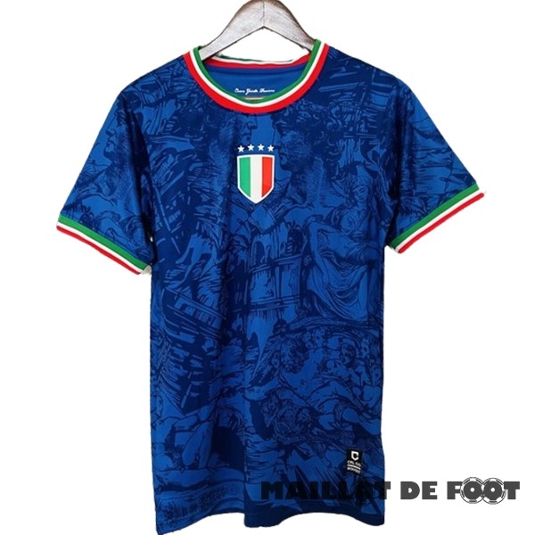 Foot Maillot Pas Cher Thailande Spécial Maillot Italie 2024 I Bleu