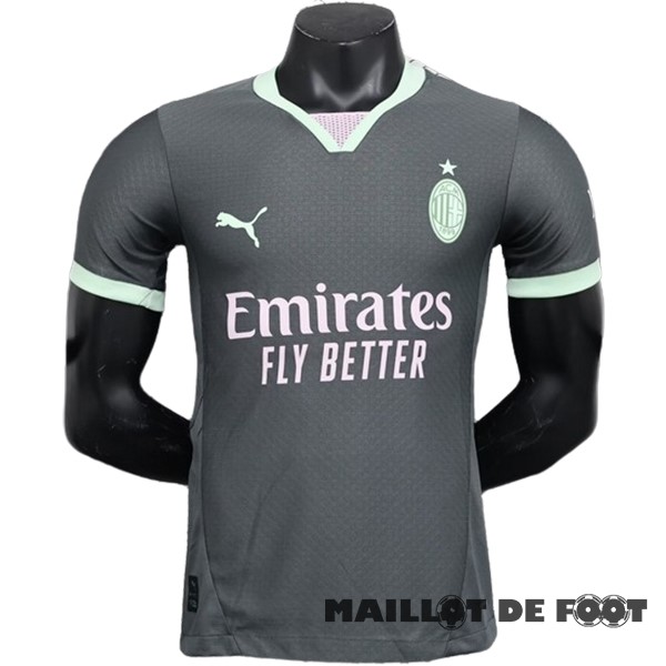 Foot Maillot Pas Cher Thailande Third Joueurs Maillot AC Milan 2024 2025