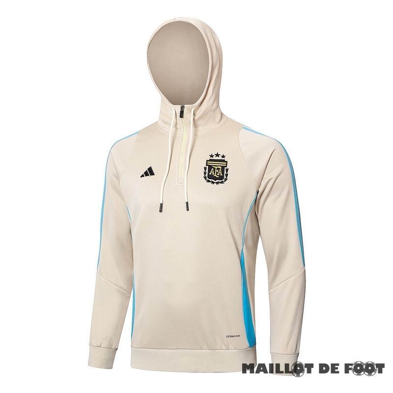 Foot Maillot Pas Cher Veste Con Capucha Argentine 2024 Jaune